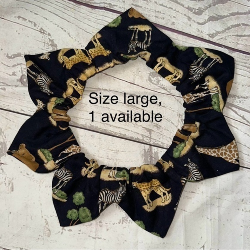 Zoo animals giraffe zebra start pet bandana size Large new